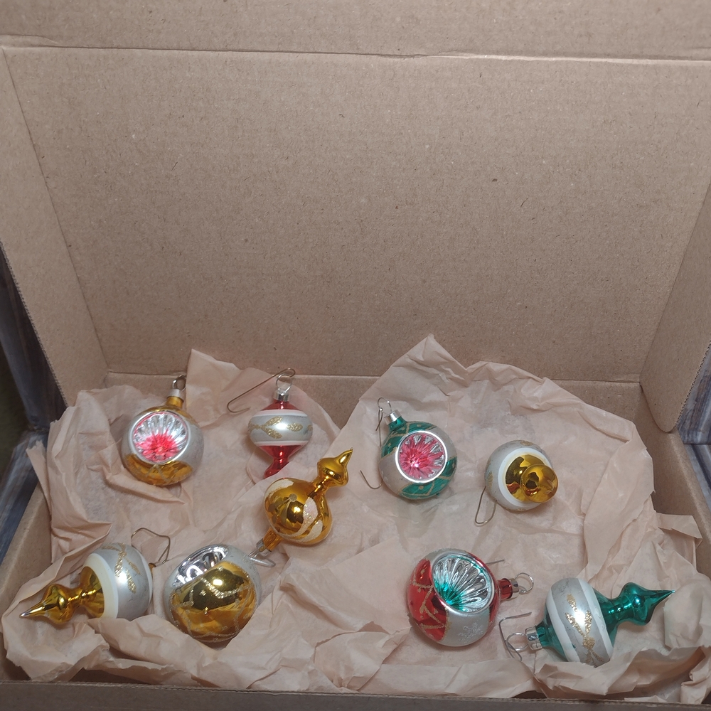 Festive Ornament Collection - Gold, Red, Green